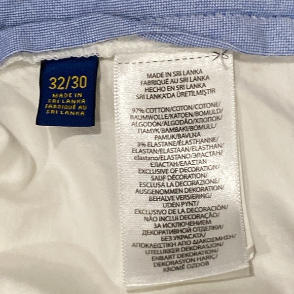 Men’s White Ralph Lauren Polo Chino Stretch Straight Fit 32 waist x 30 length - Picture 4 of 8